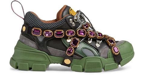 gucci spikes shoes|gucci gemstone shoes.